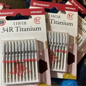 6 10pks of husqvarna viking sewing needles